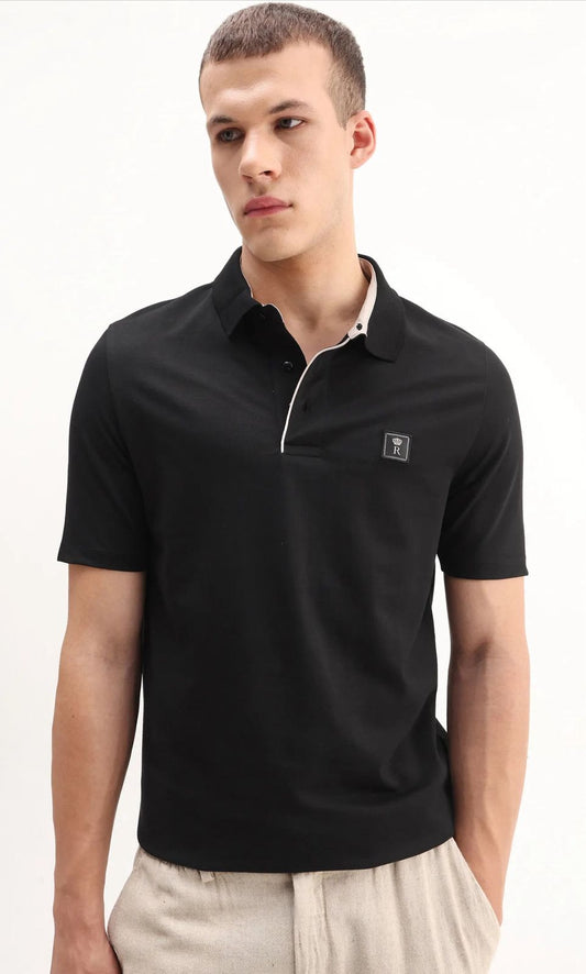 Rare Rabbit Black Polo T-Shirt