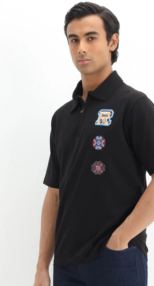 Rare Rabbit Black Polo T-Shirt